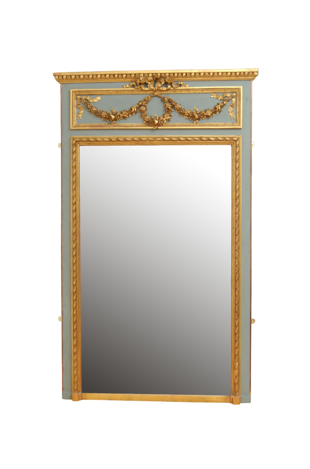 Tall 19th Century Trumeau Mirror H181cm