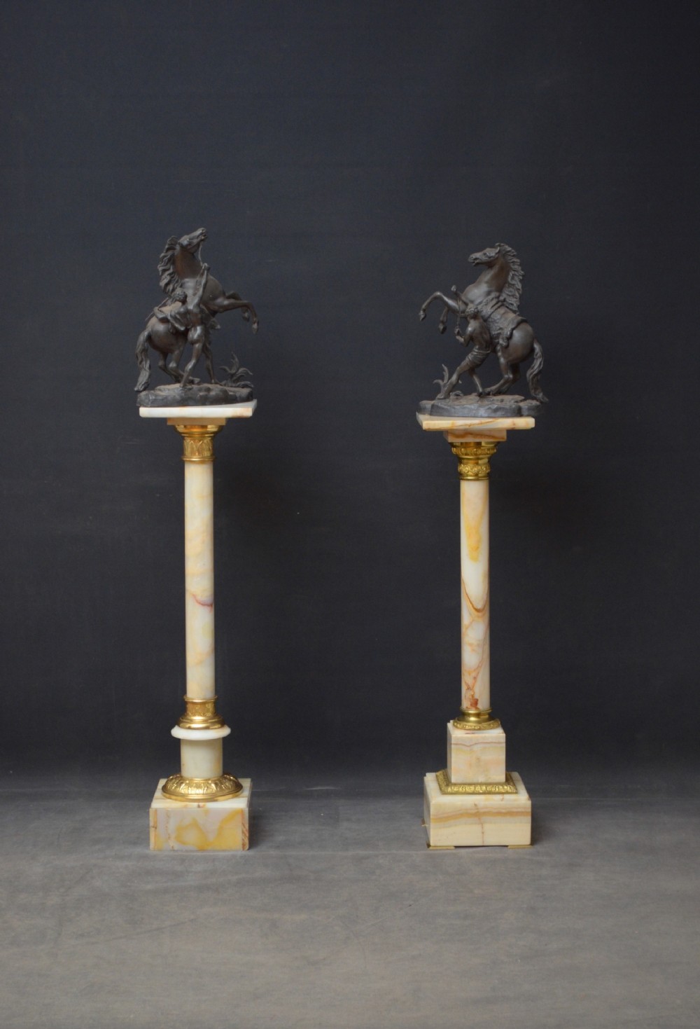 Matched Pair of Marble Columns View II