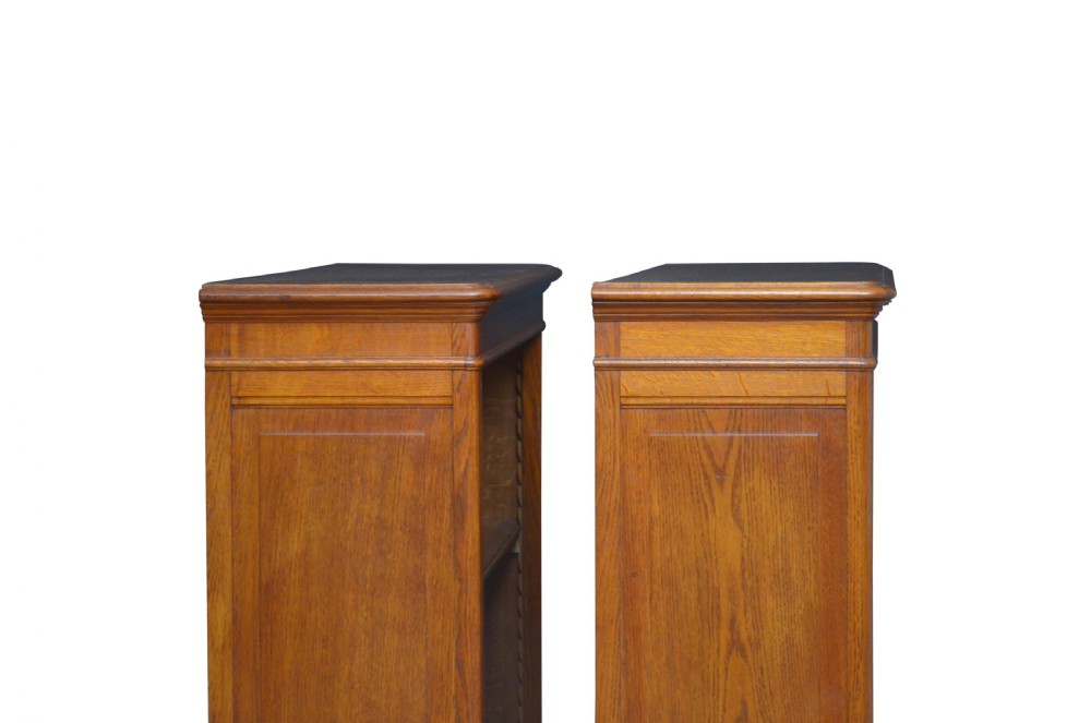 Pair Of Oak Open Bookcases View V