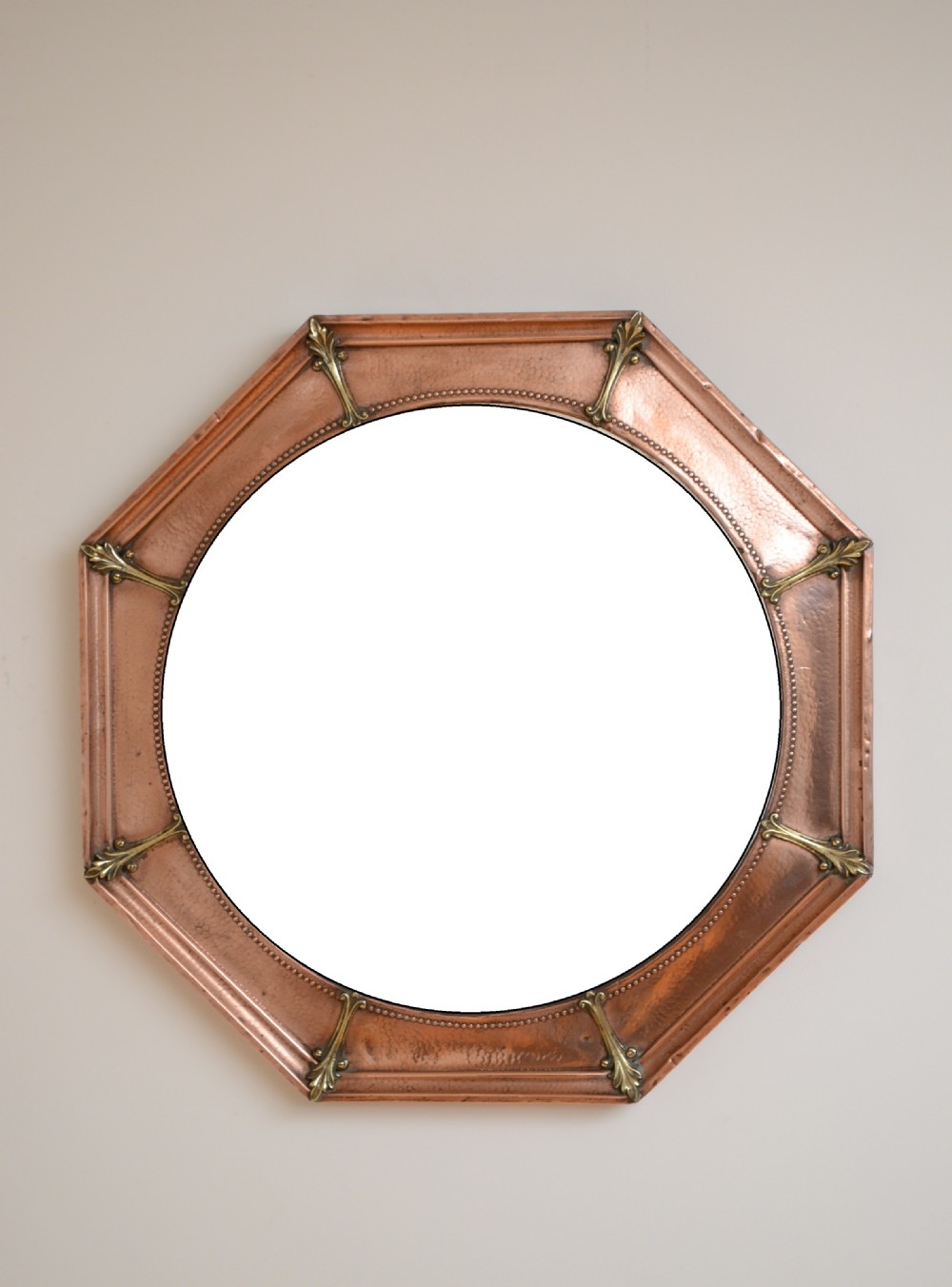 Arts and Crafts Copper Wall Mirror