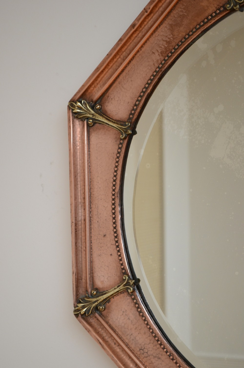Arts and Crafts Copper Wall Mirror View III