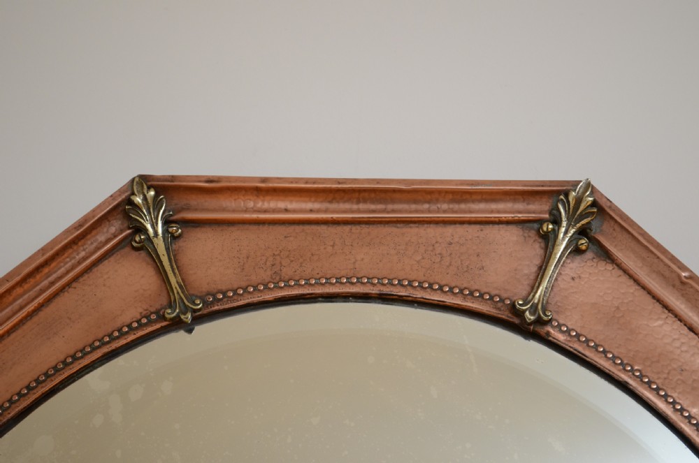 Arts and Crafts Copper Wall Mirror View IV