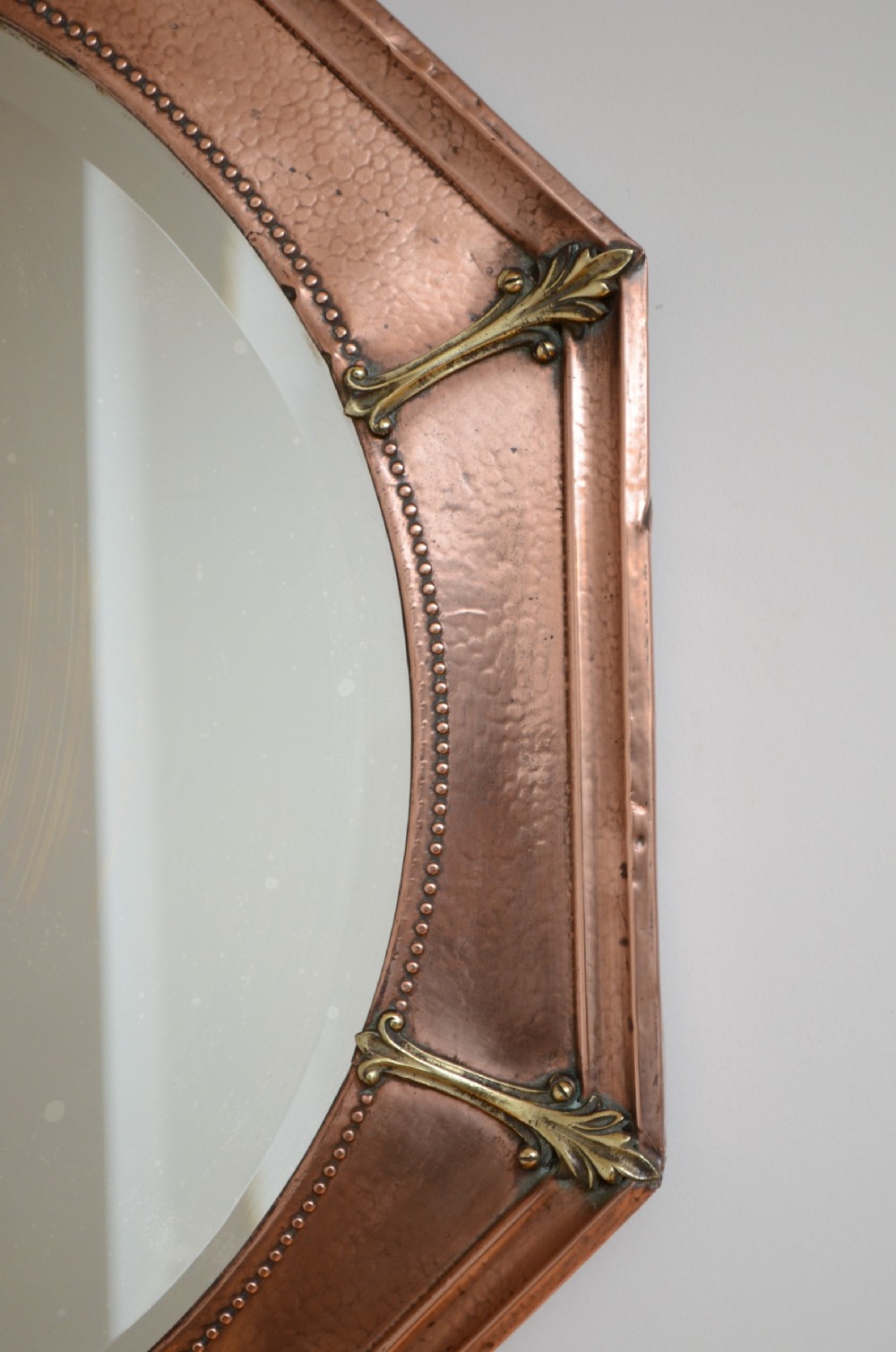 Arts and Crafts Copper Wall Mirror View VII
