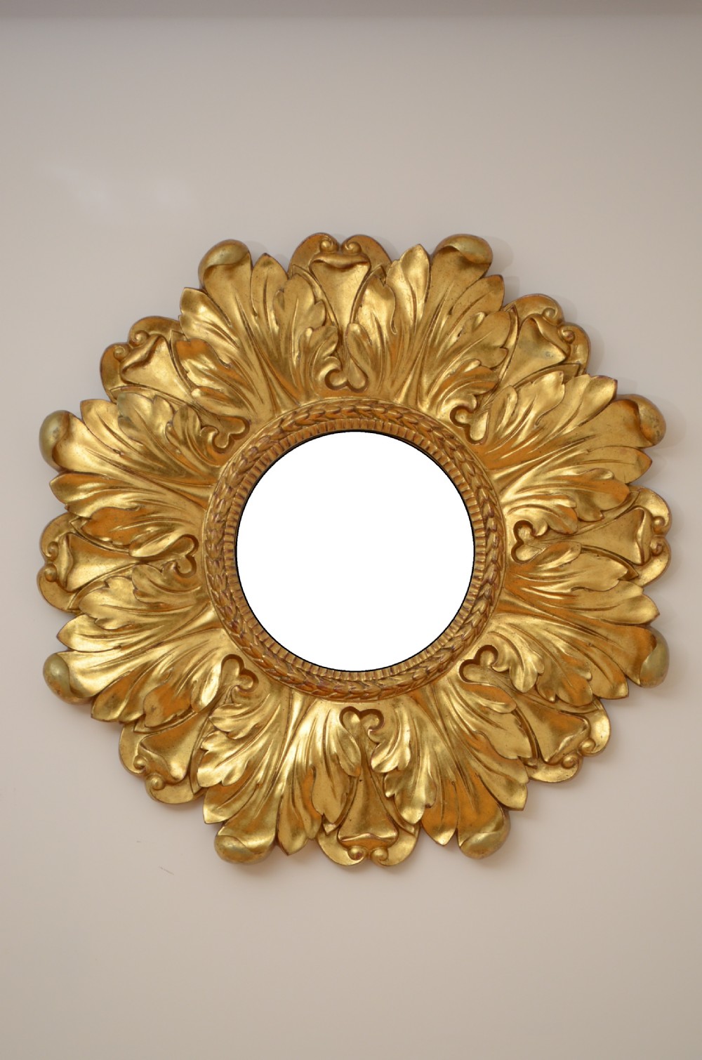 Large Sunburst Gilt Wall Mirror 90cm