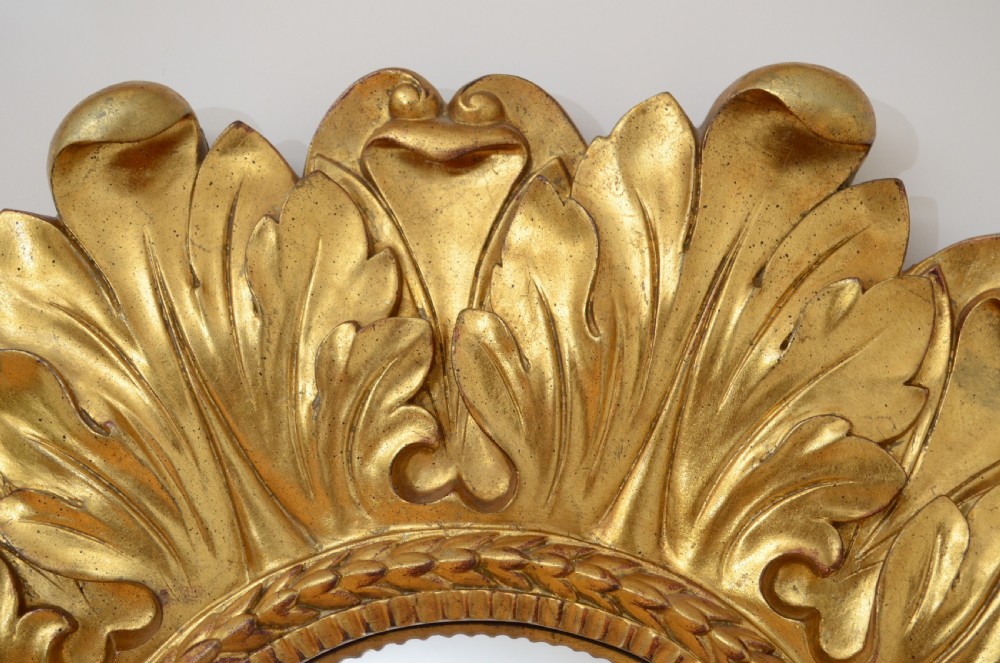 Large Sunburst Gilt Wall Mirror 90cm View VII