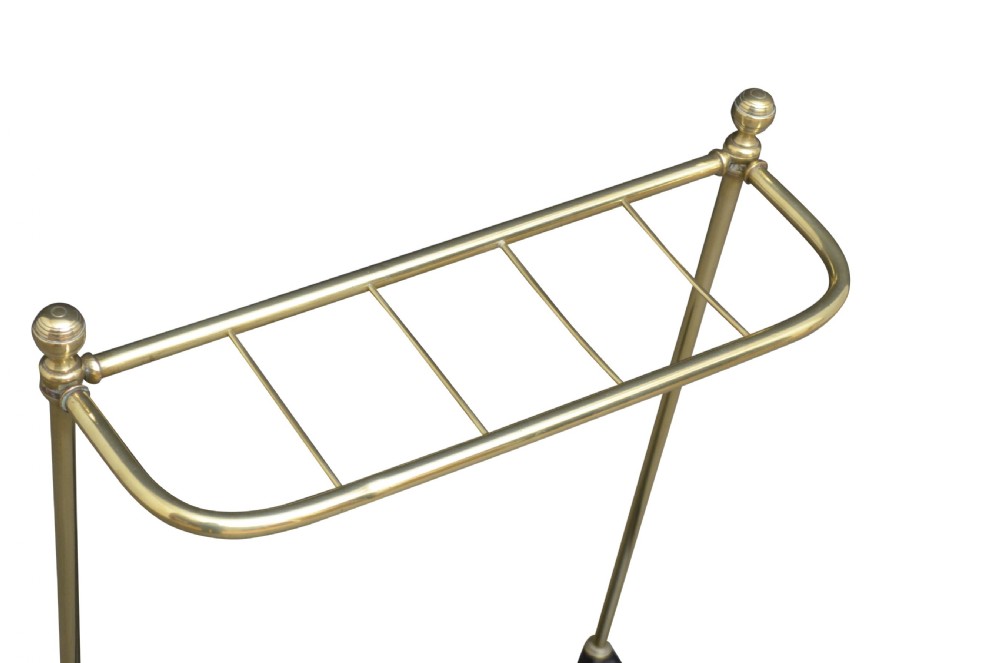 Fine Victorian Brass Umbrella Stand View II