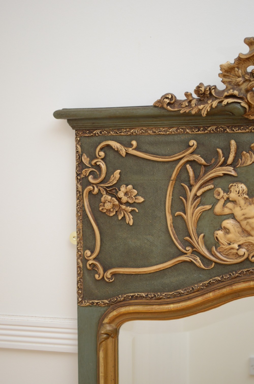 19th Century Trumeau Mirror View III