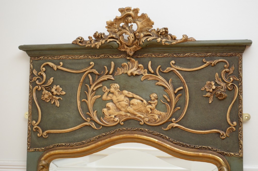 19th Century Trumeau Mirror View IV