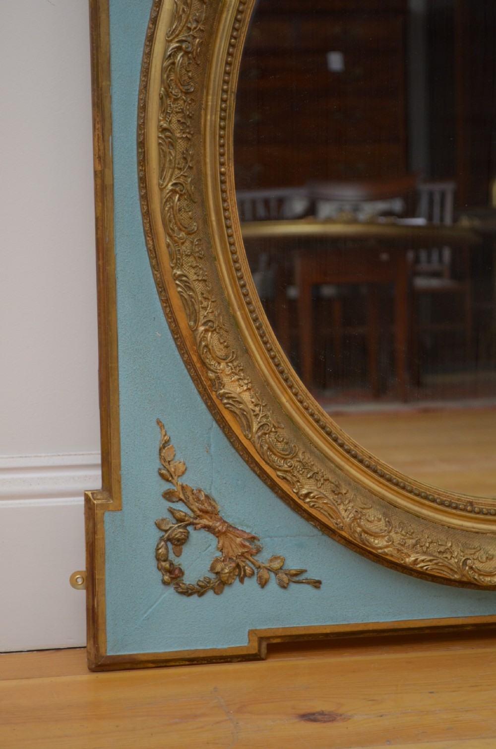 French Painted and Gilded Wall Mirror View IV