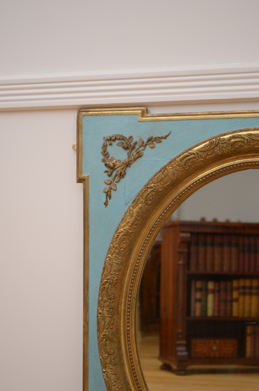 French Painted and Gilded Wall Mirror View V