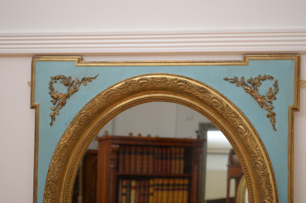 French Painted and Gilded Wall Mirror View VI