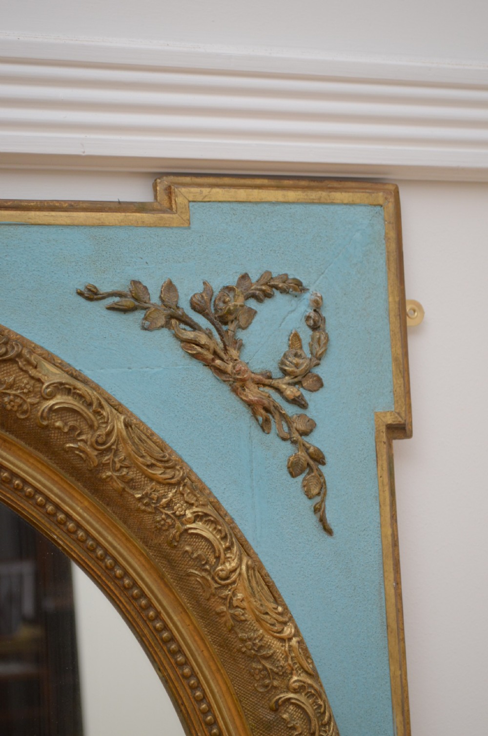French Painted and Gilded Wall Mirror View VIII