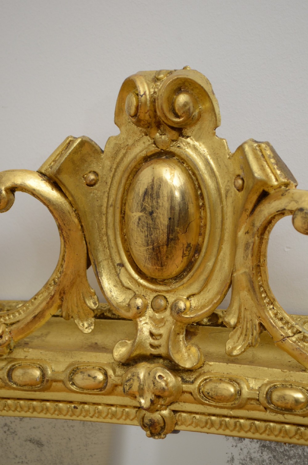 Superb Victorian Gilt Overmantel Mirror Wall Mirror  View IX