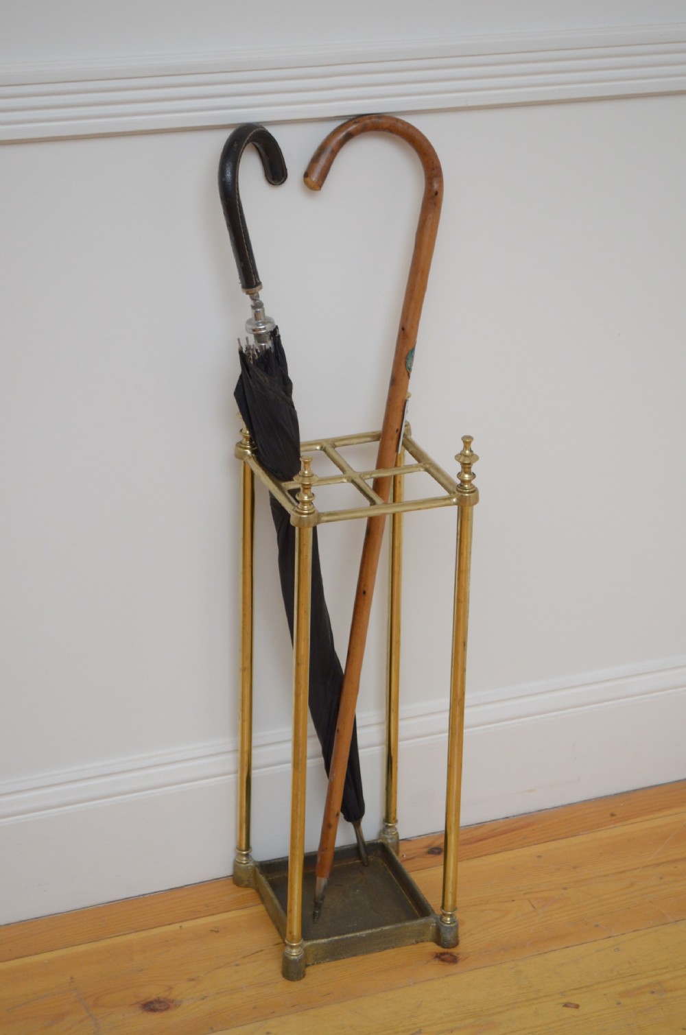 Victorian Brass Umbrella Stand View V