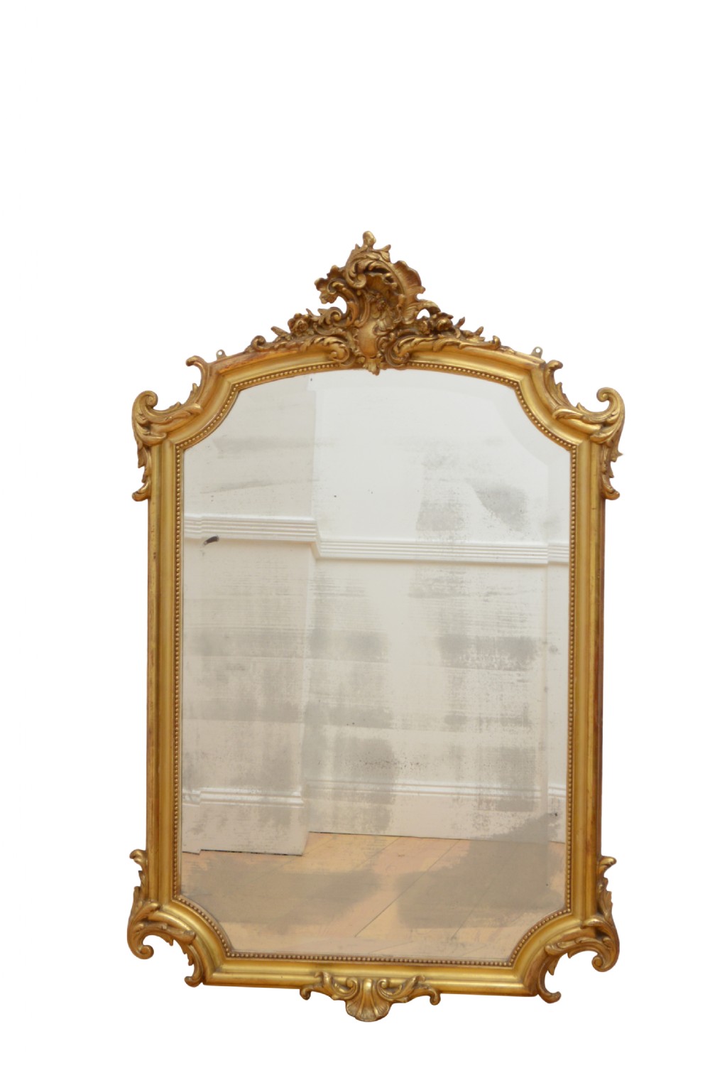 Stylish 19th Century Gilded Wall mirror 