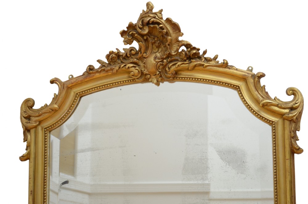 Stylish 19th Century Gilded Wall mirror  View VI