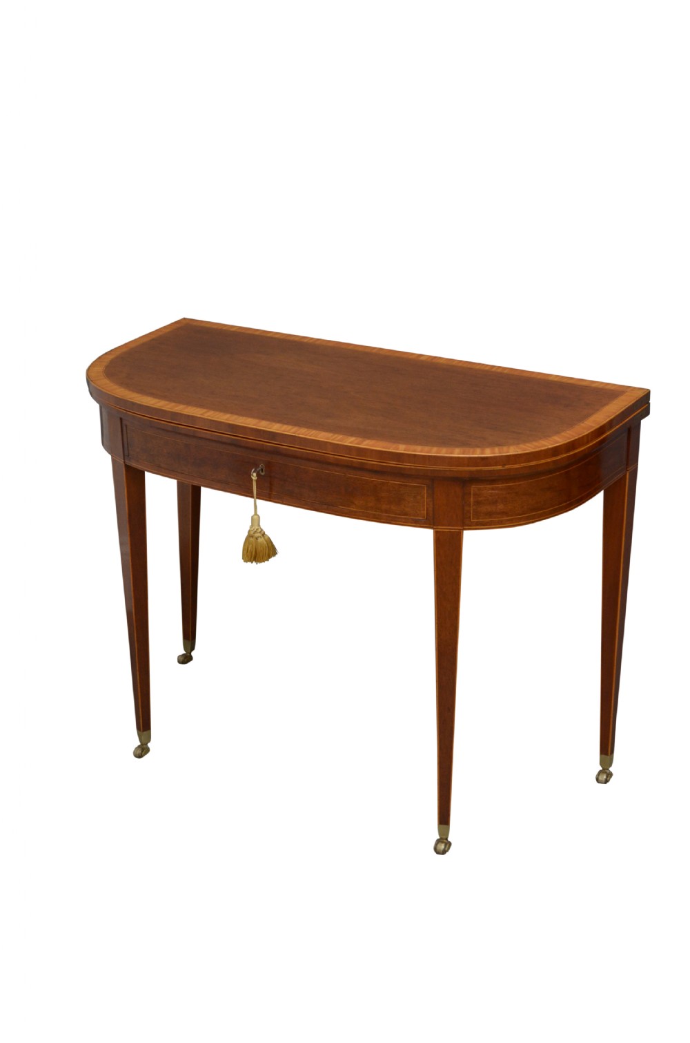 Regency Mahogany D Shaped Console Table Tea Table