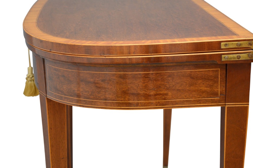 Regency Mahogany D Shaped Console Table Tea Table View VIII