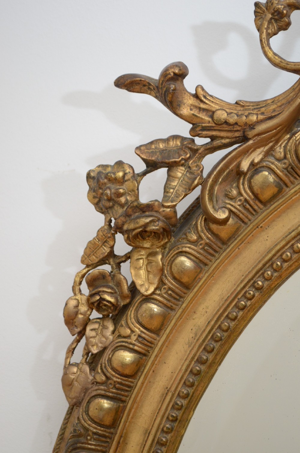 Large 19th Century Giltwood Wall Mirror  View V