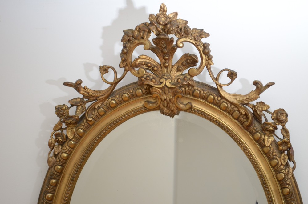 Large 19th Century Giltwood Wall Mirror  View VI