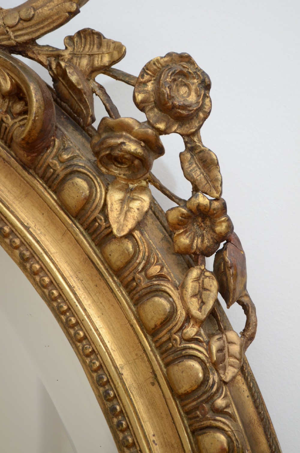 Large 19th Century Giltwood Wall Mirror  View X