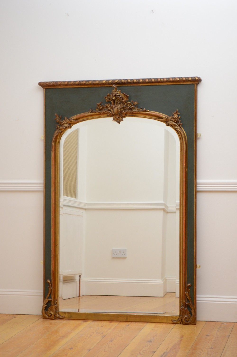 Attractive 19th Century Trumeau Mirror View II