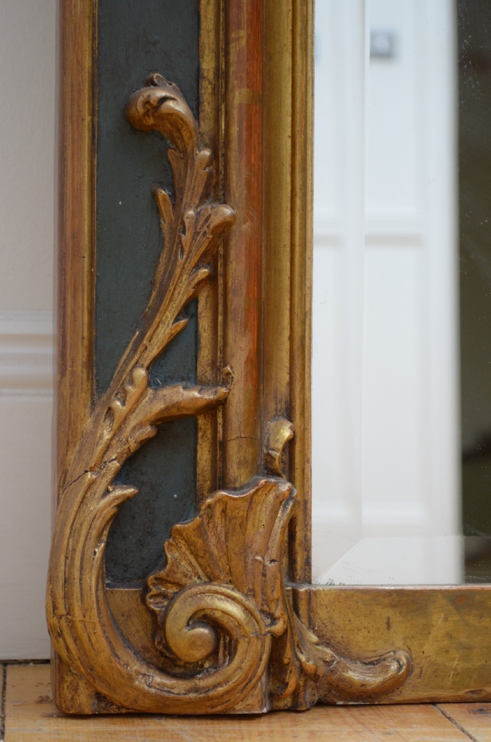 Attractive 19th Century Trumeau Mirror View III