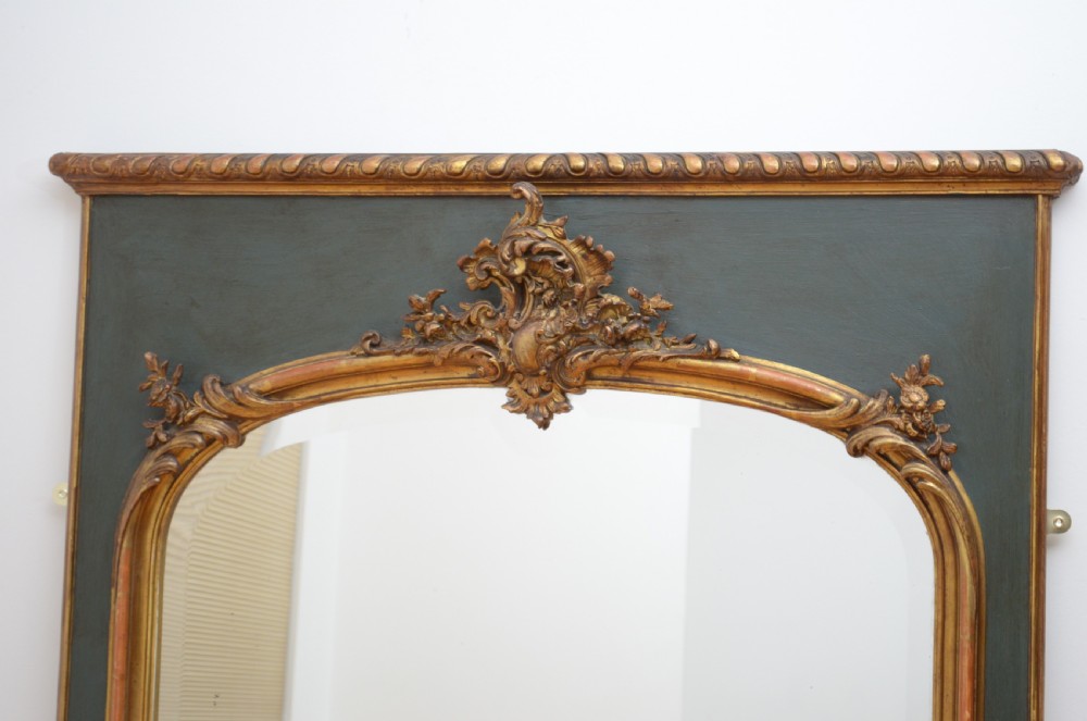 Attractive 19th Century Trumeau Mirror View VI
