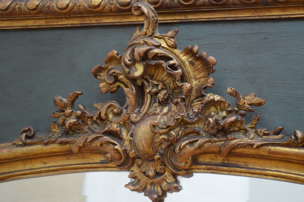 Attractive 19th Century Trumeau Mirror View VII