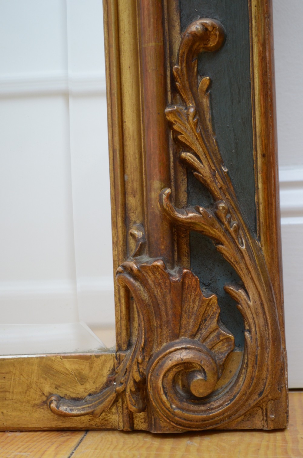Attractive 19th Century Trumeau Mirror View XII