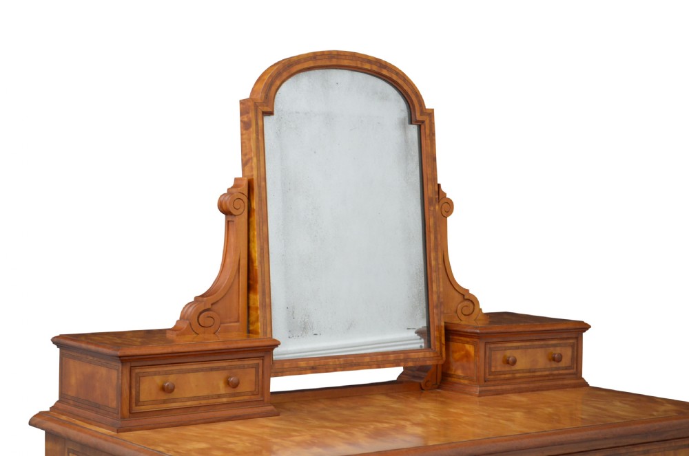 Superb Victorian Satin Birch Dressing Table View III