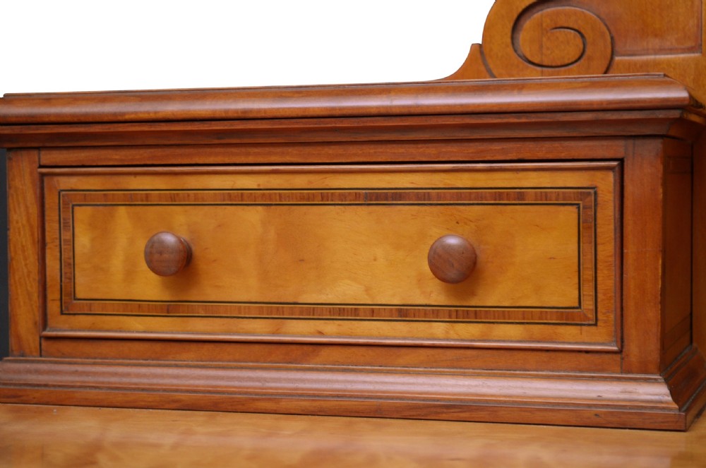 Superb Victorian Satin Birch Dressing Table View VIII