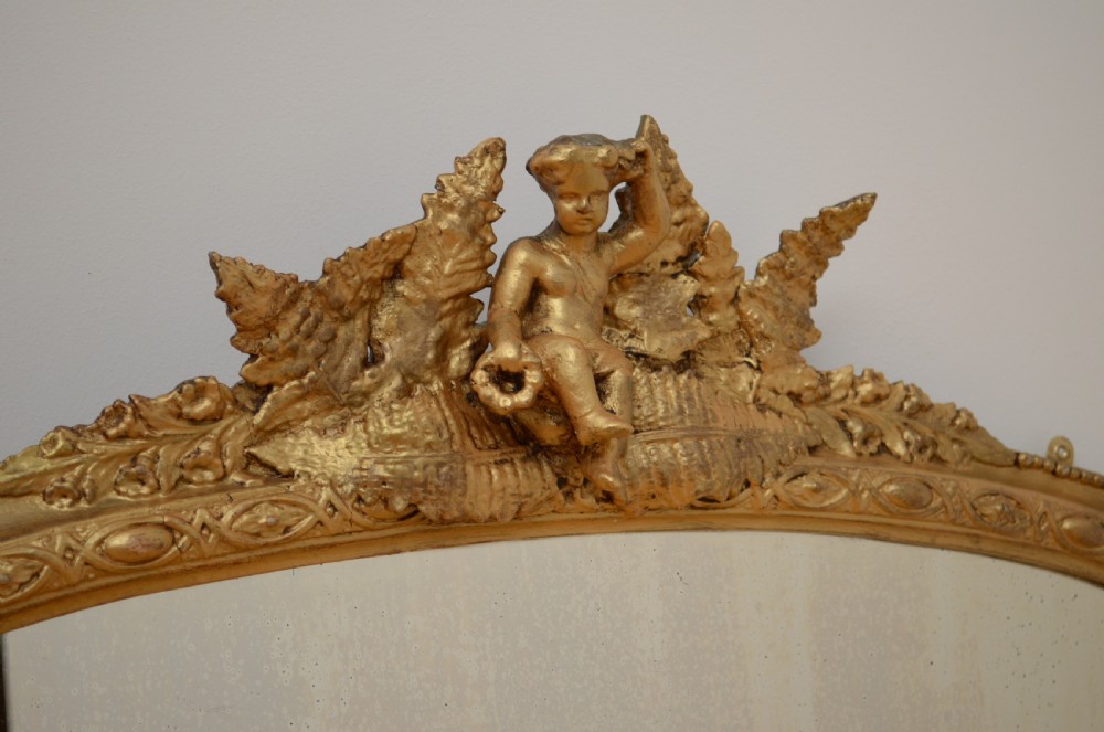 Small Victorian Overmantel Mirror  View VII
