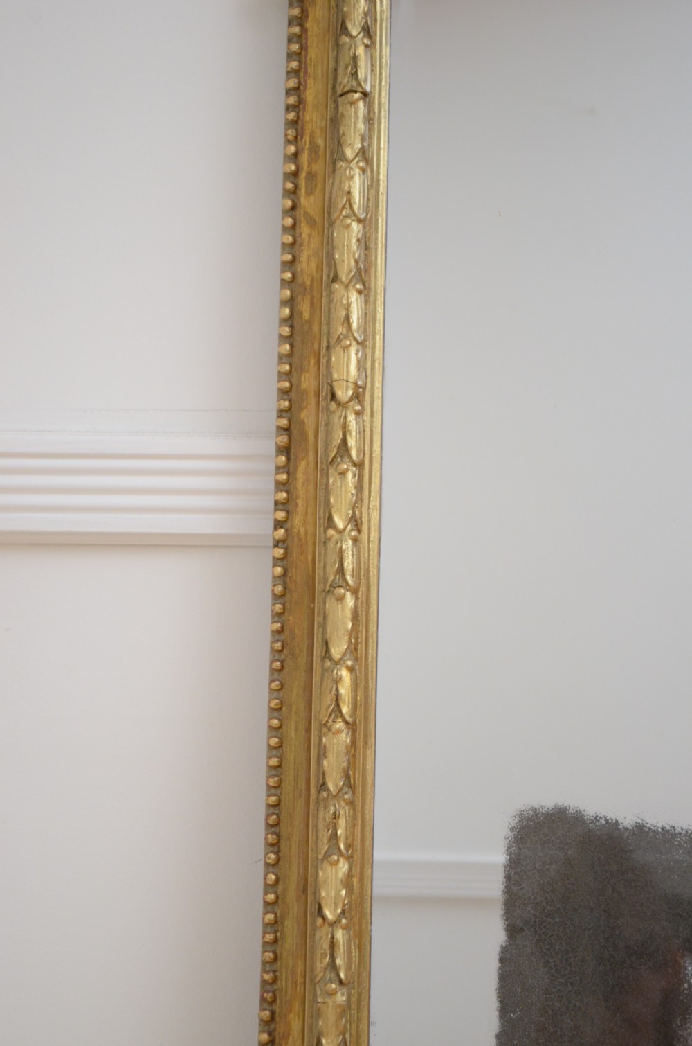Superb Large English Victorian Giltwood Wall Mirror View V