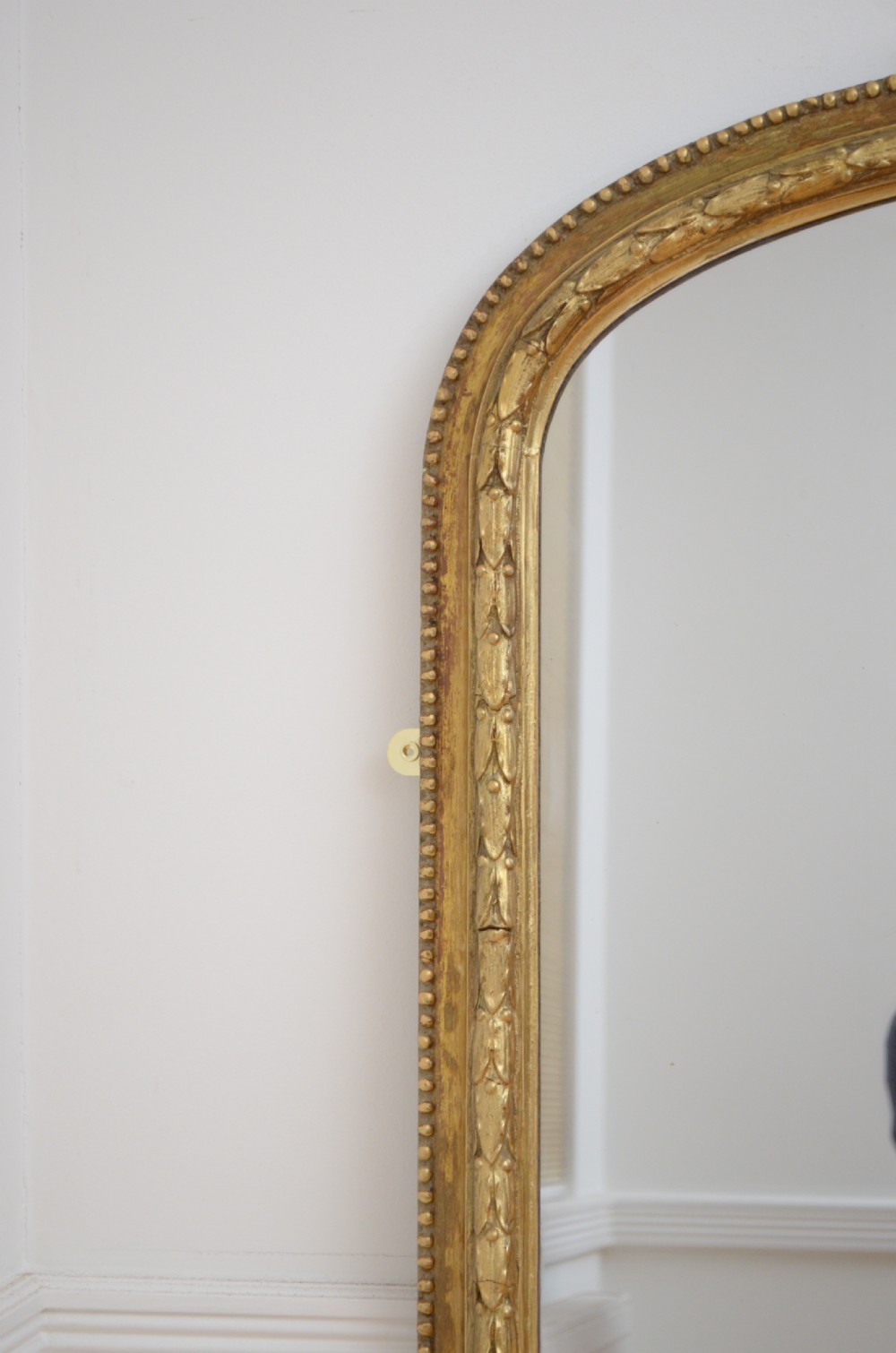 Superb Large English Victorian Giltwood Wall Mirror View VI