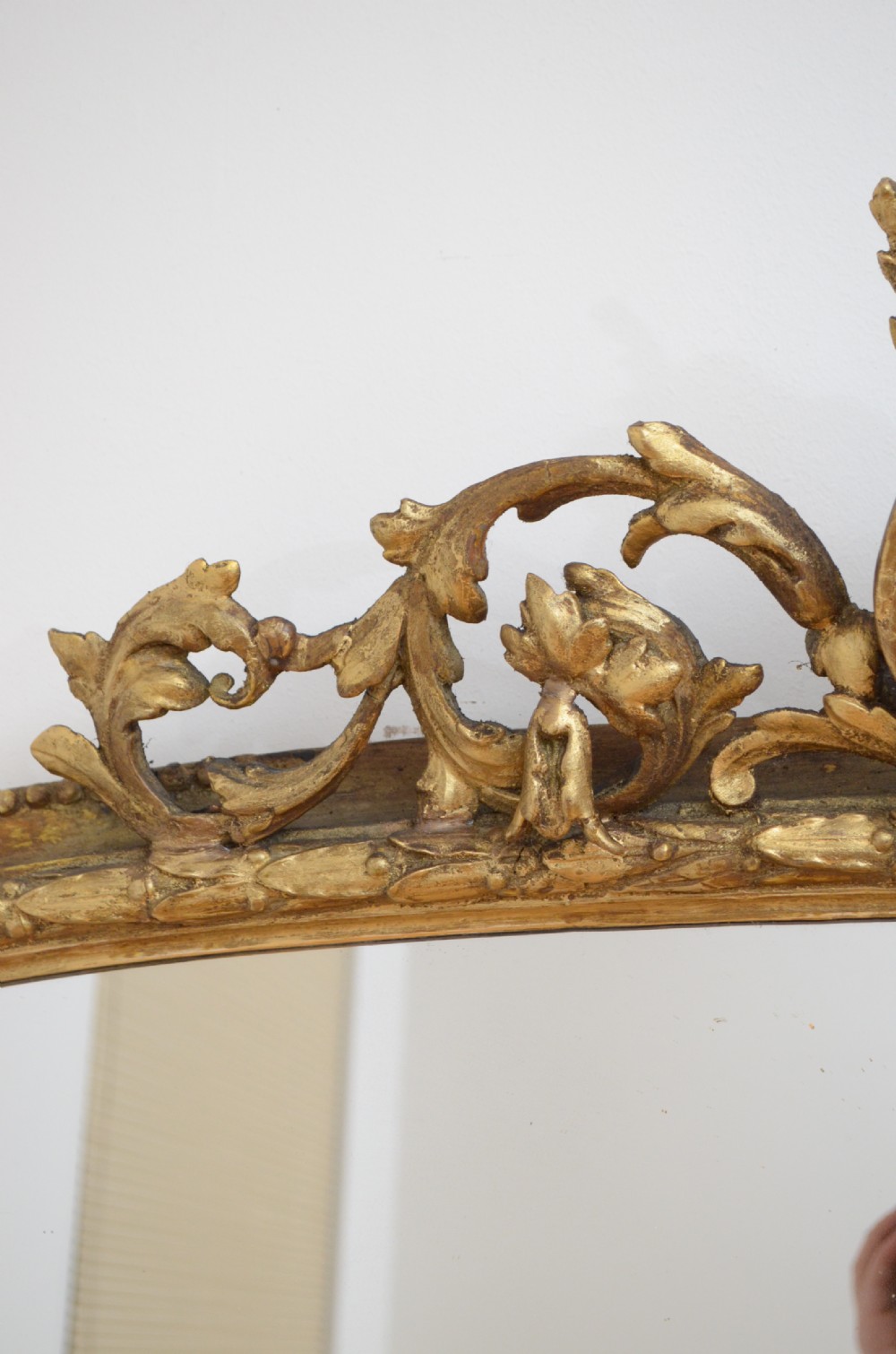 Superb Large English Victorian Giltwood Wall Mirror View XI