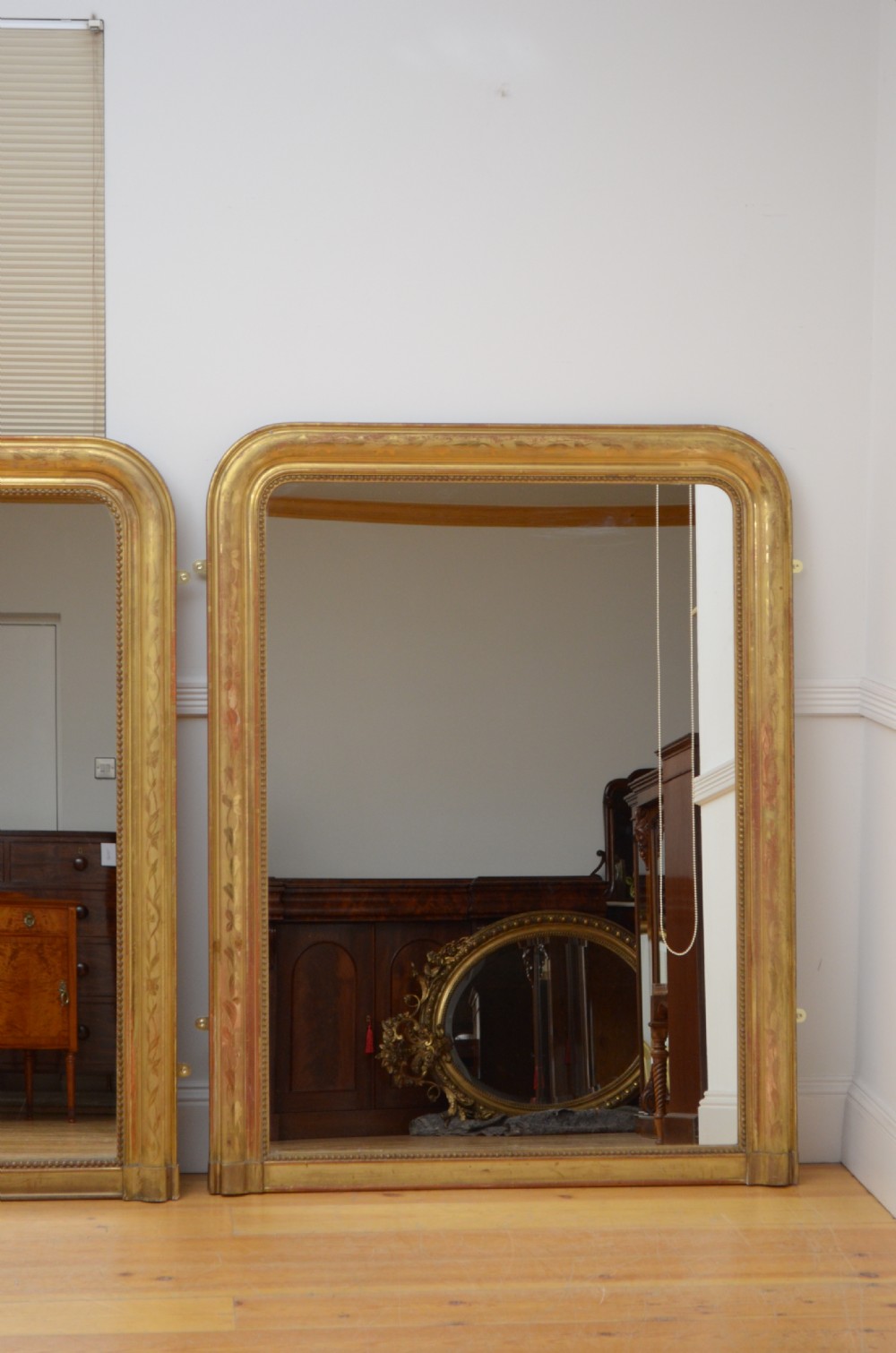Pair of Louis Philippe Giltwood Wall View III
