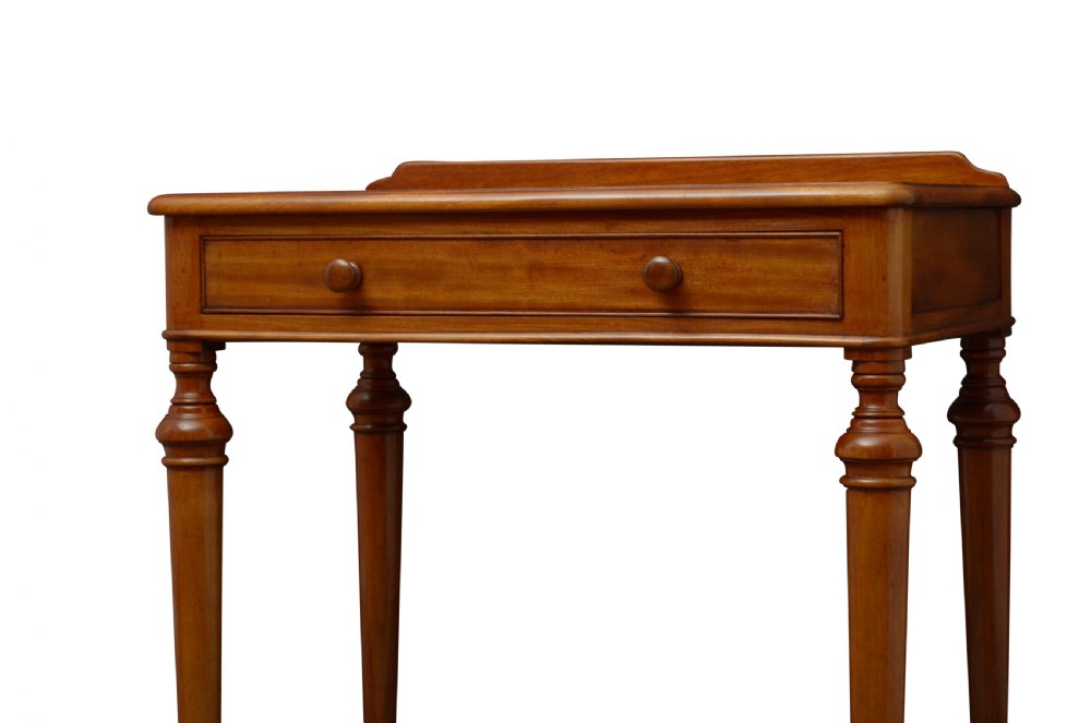 Victorian Mahogany Writing Table of Narrow Proportions  View V