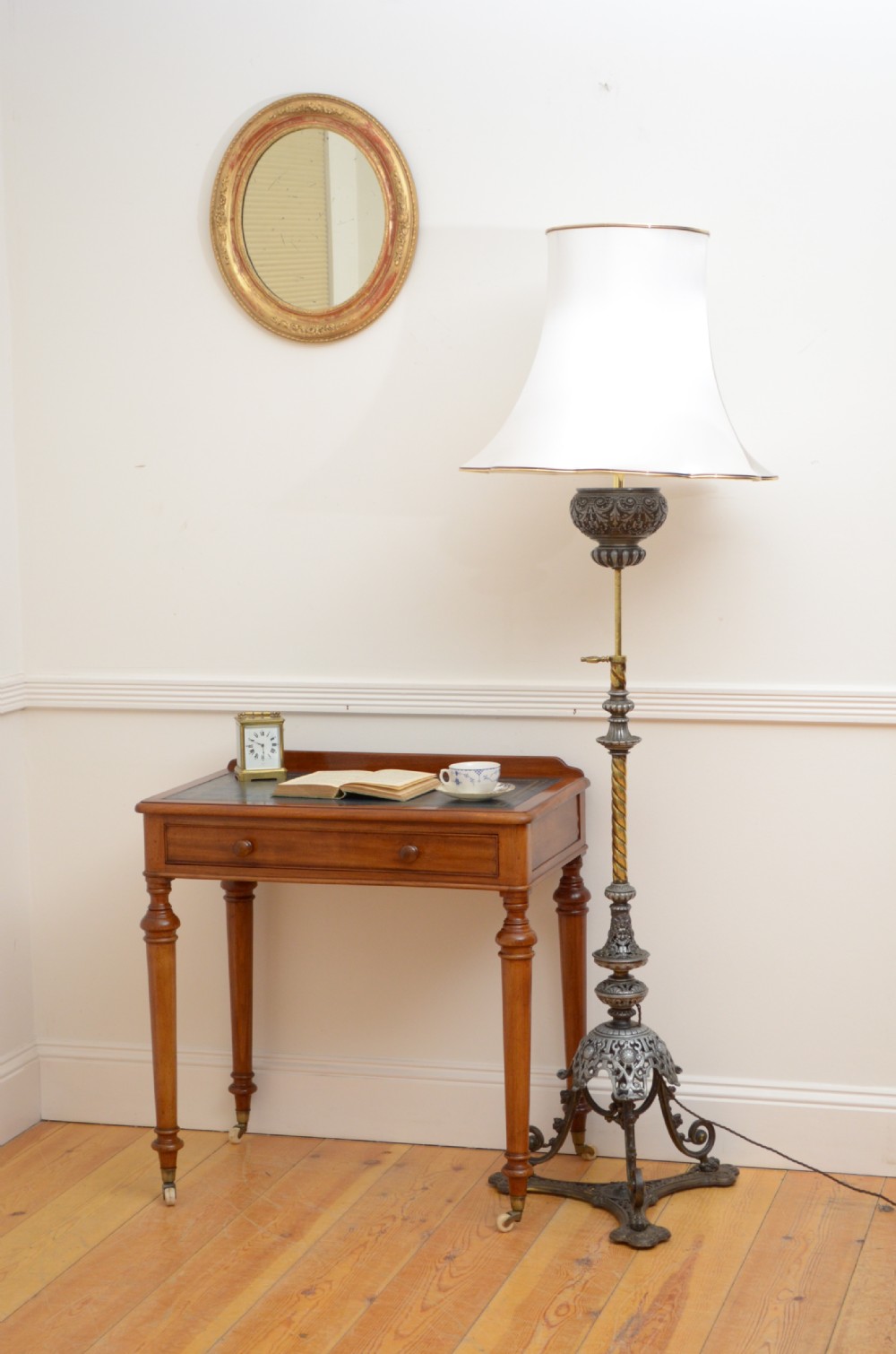 Victorian Mahogany Writing Table of Narrow Proportions  View XIII