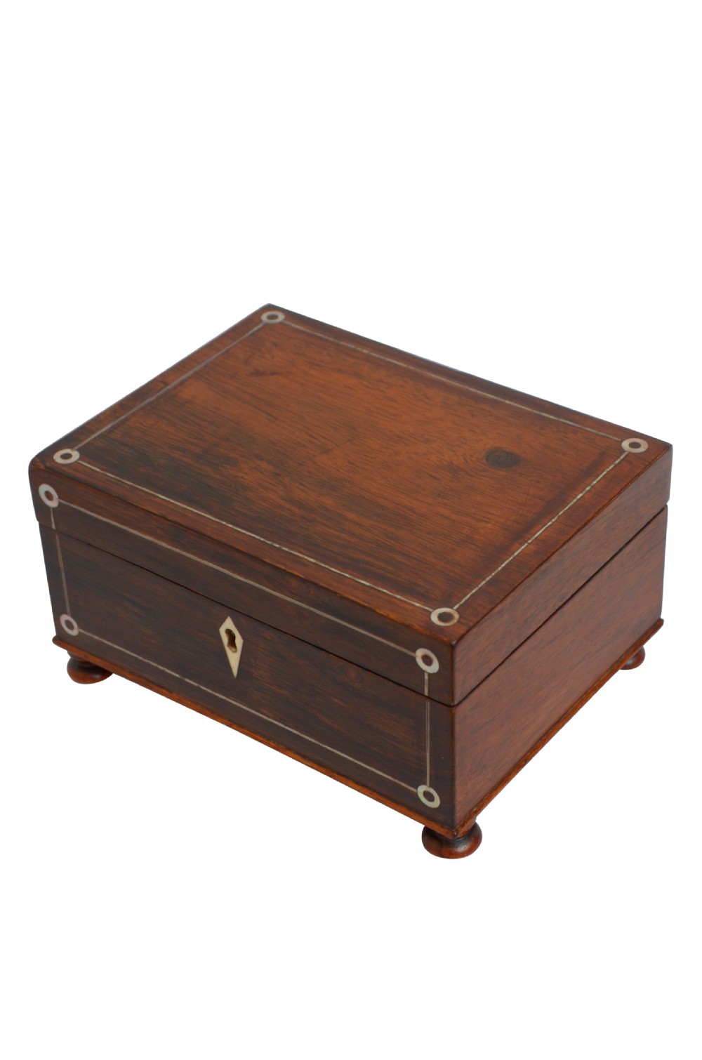 Attractive Victorian Rosewood Jewellery Box with Tray