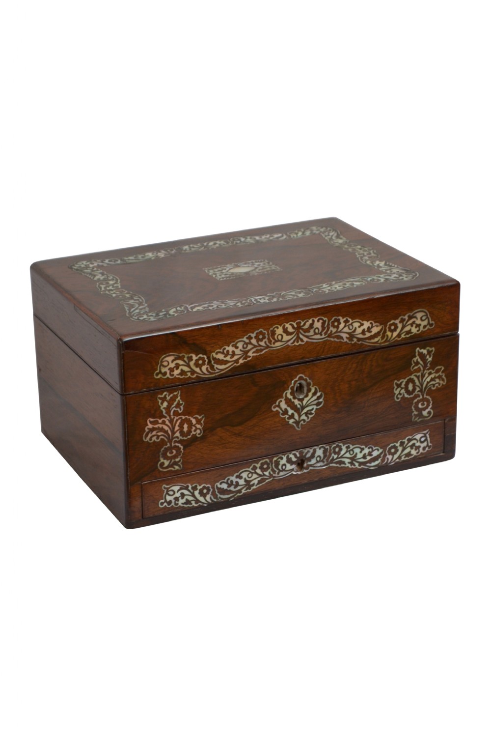 Superb Early Victorian Jewellery Box Vanity Box