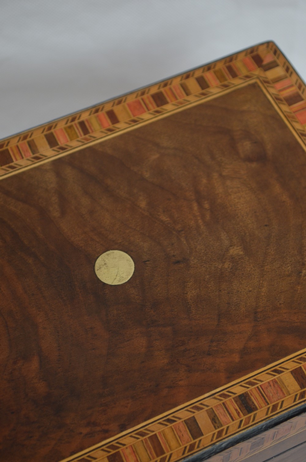 Victorian Walnut and Inlaid Box with Tray View IV