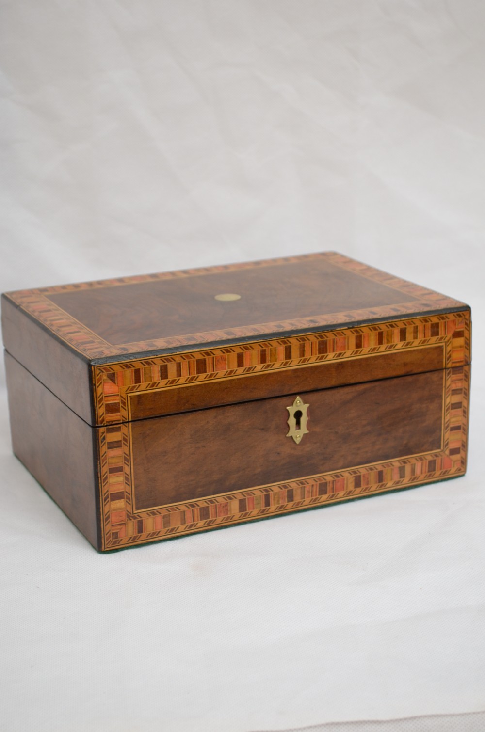 Victorian Walnut and Inlaid Box with Tray View VII