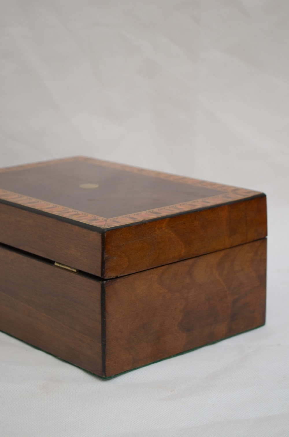 Victorian Walnut and Inlaid Box with Tray View VIII