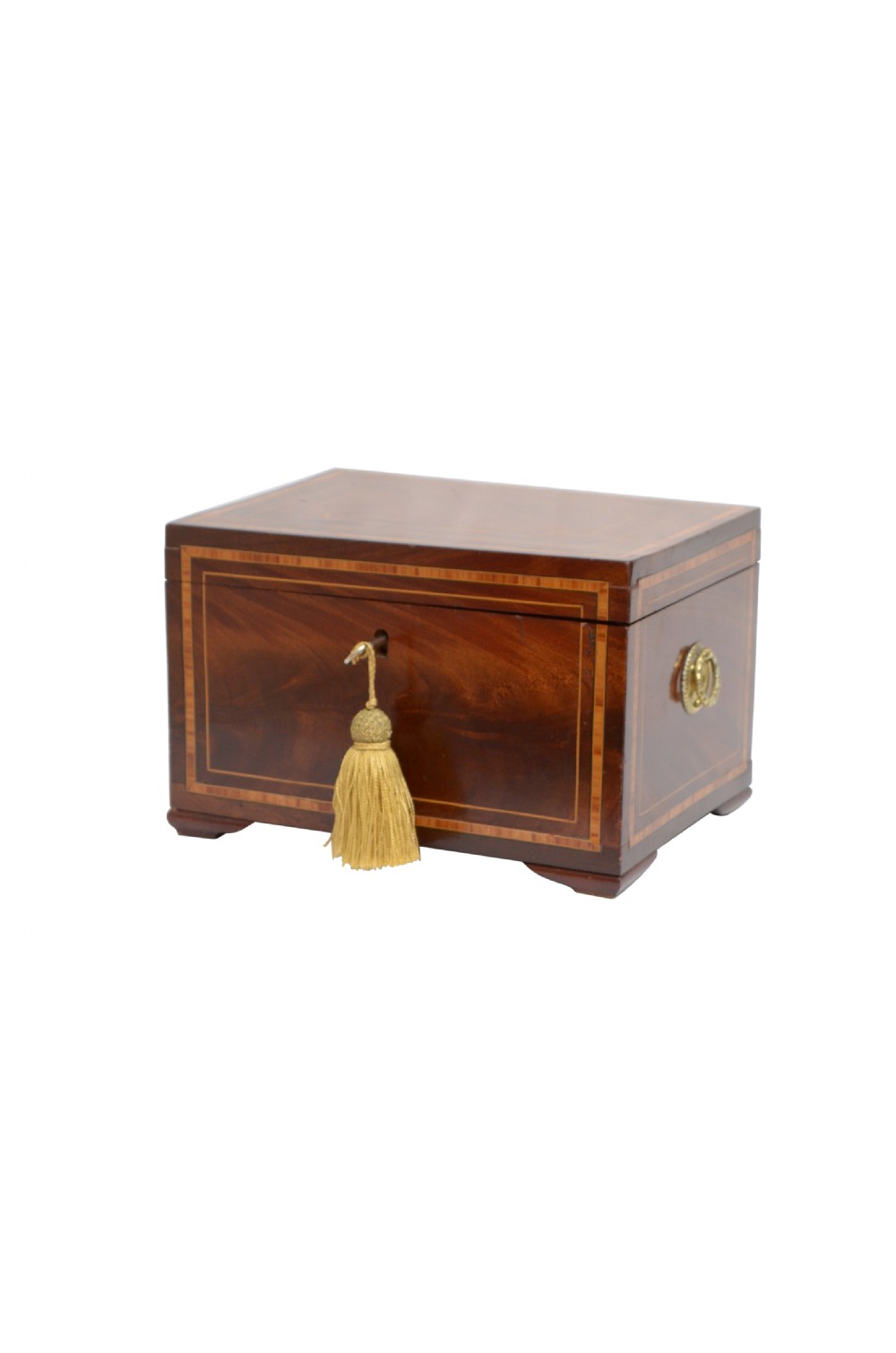 Georgian Mahogany Jewellery Box with Tray