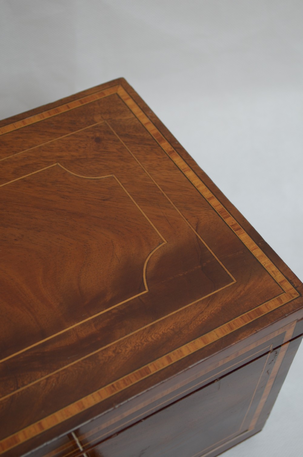 Georgian Mahogany Jewellery Box with Tray View V