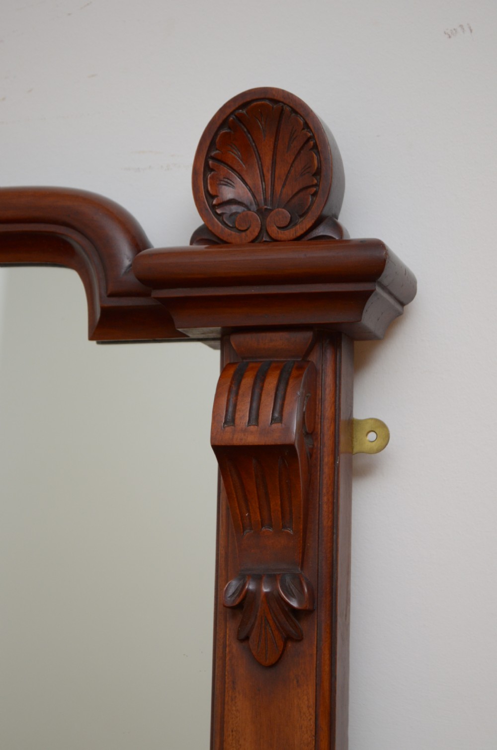 Elegant Victorian Mahogany Overmantel Mirror  View VII