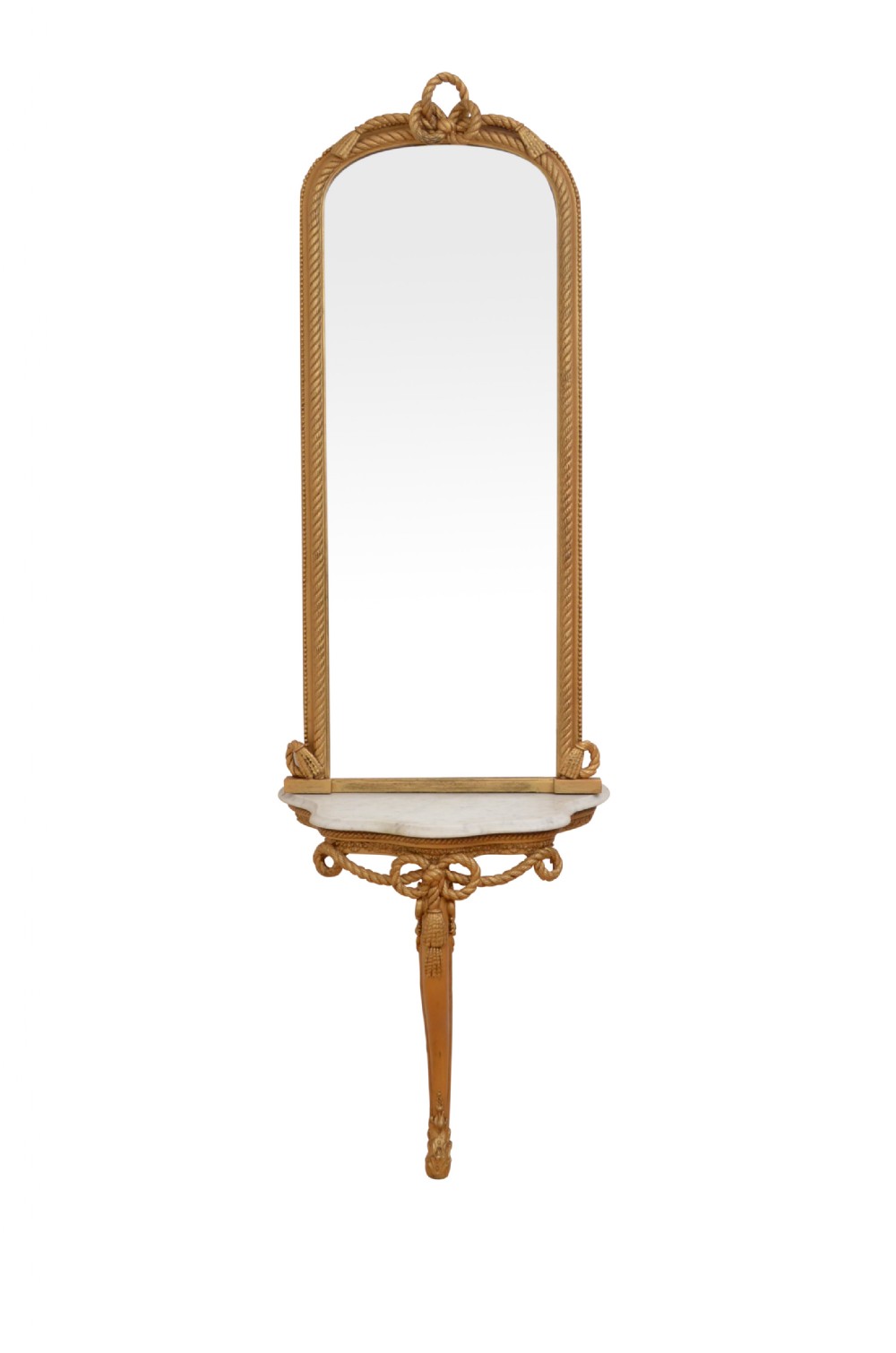 Turn of the Century Console Table with Pier Mirror