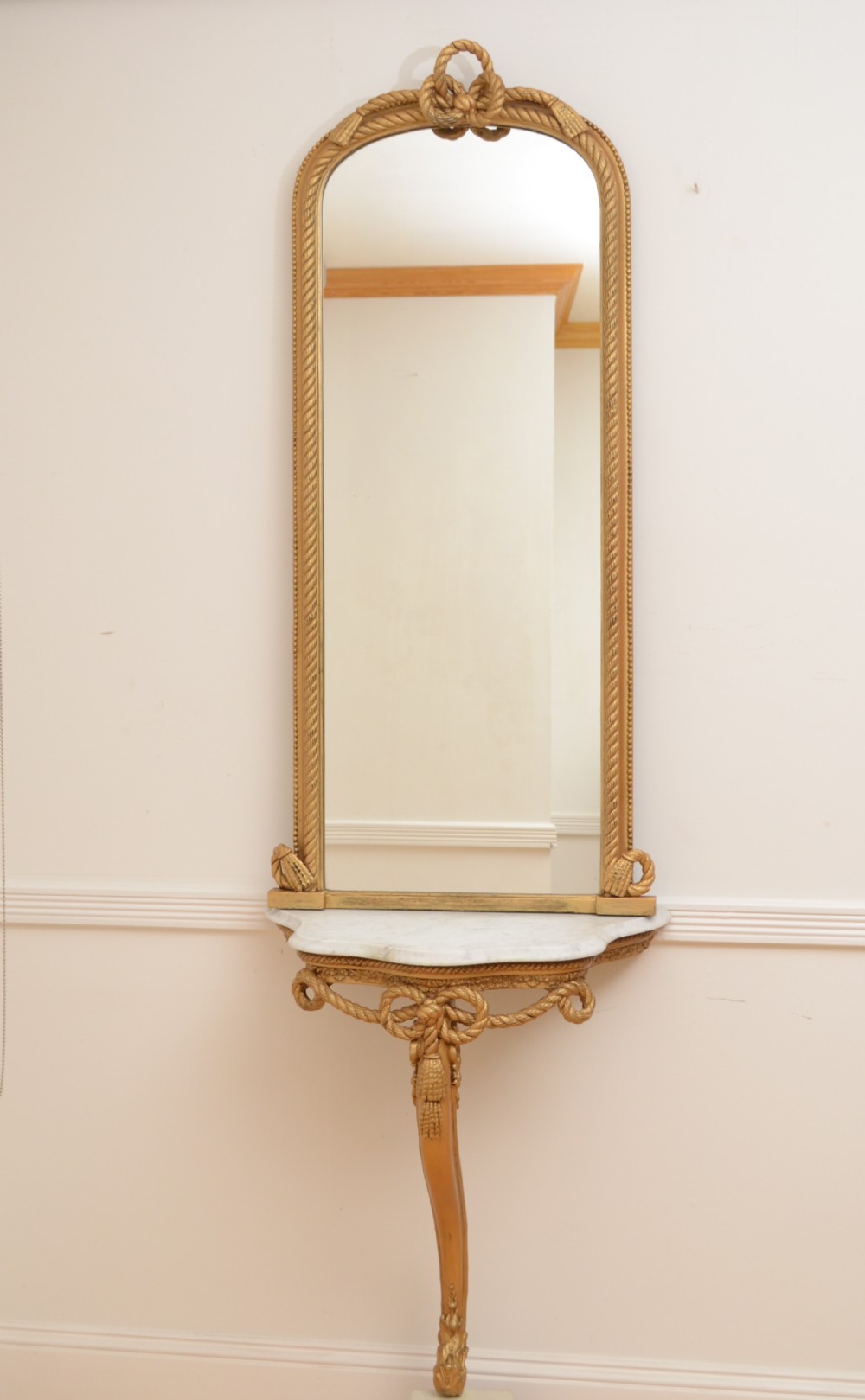 Turn of the Century Console Table with Pier Mirror View II