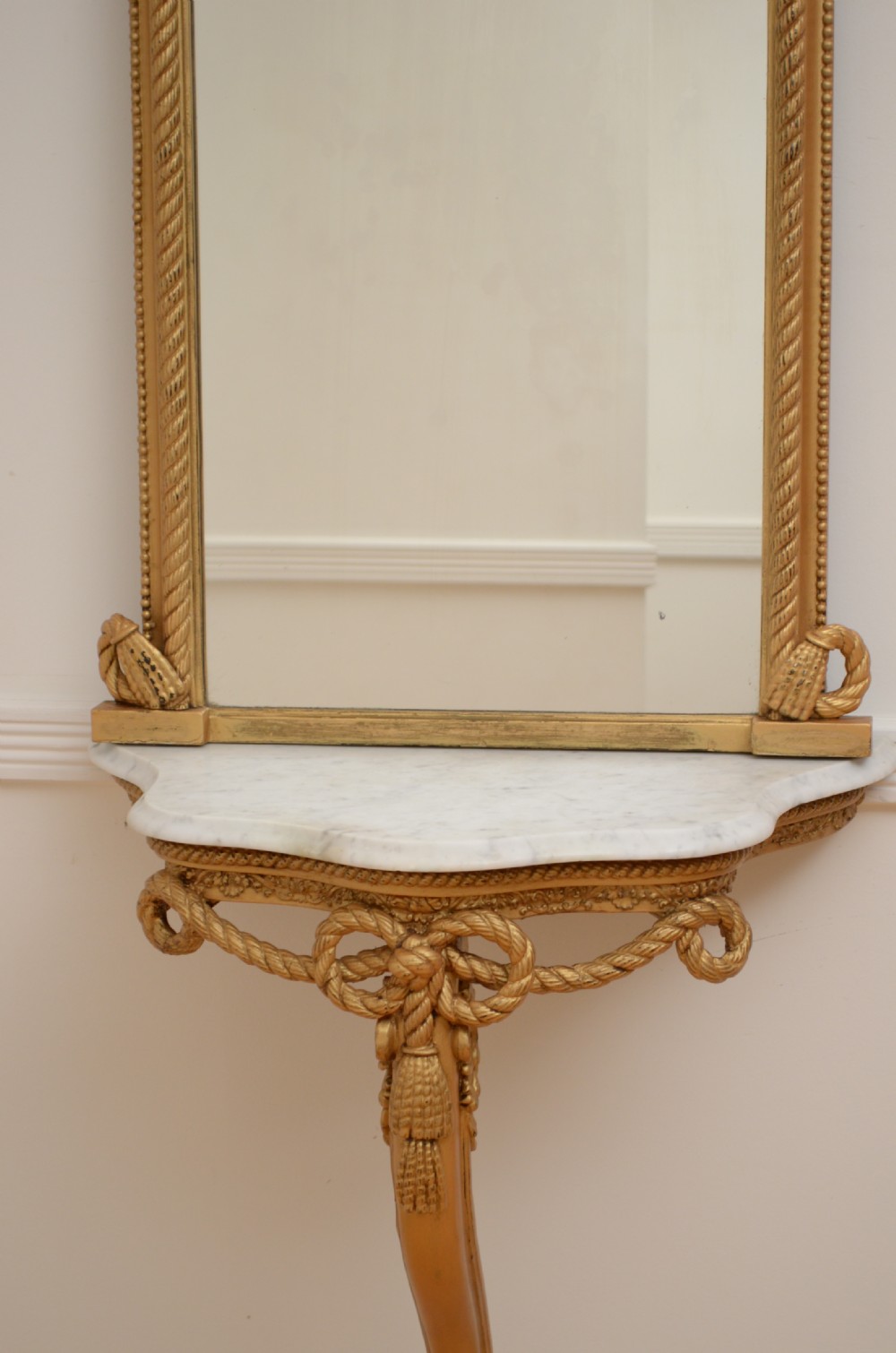 Turn of the Century Console Table with Pier Mirror View X
